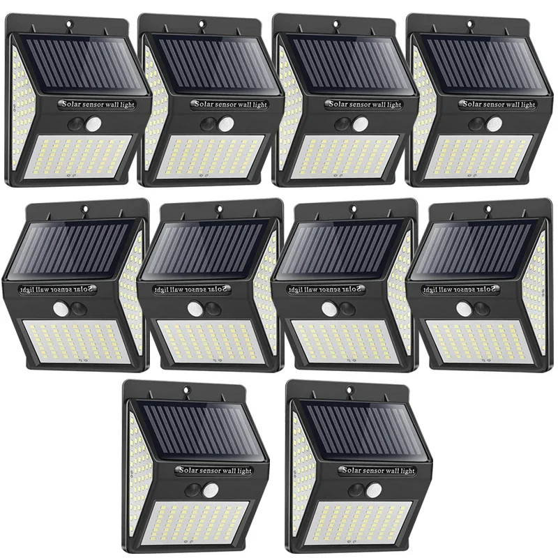 144 LED reflektor Solárne vonkajšie svetlá Vodotesný pohybu Senzor pouličné slnečné žiarovka Slnečné svetlo Solárne energie pre záhradnú dekoráciu