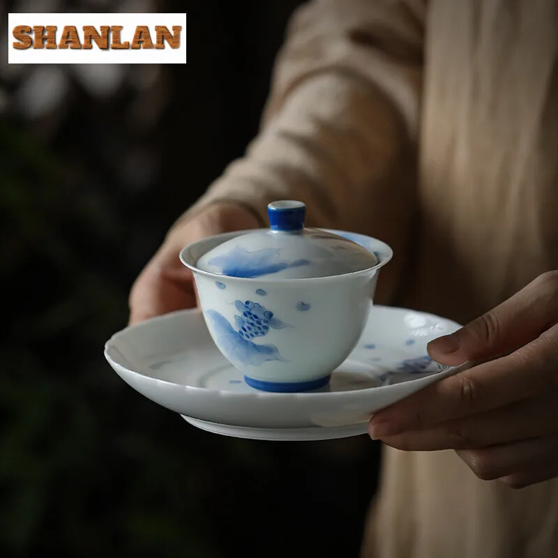 145 ml biele porcelánové ručne vyrobené kryt