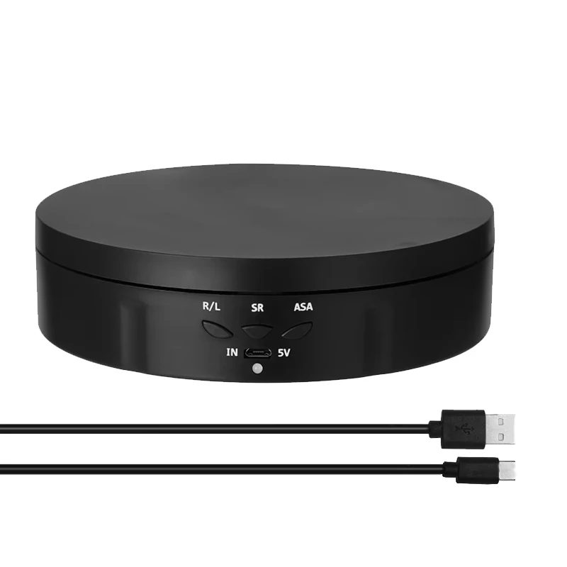 145 mm elektrický rotačný displej Stand Stand Mirror 360 stupňov držiaka šperkov batéria pre fotografovanie Video snímanie rekvizity