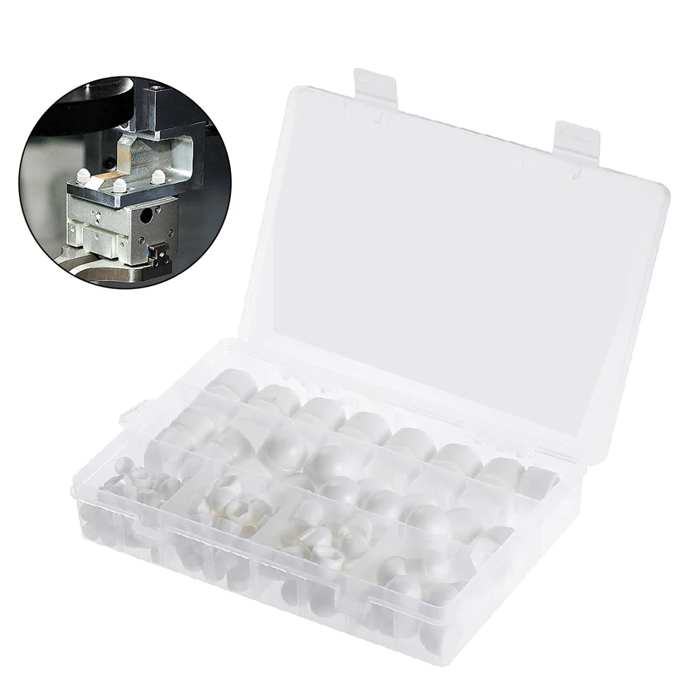 145ks hexagonálne matice Cover Ochrana pre skrutky pre skrutky šesťuholníkový kryt biely pre matice skrutky skrutky s úložným boxom