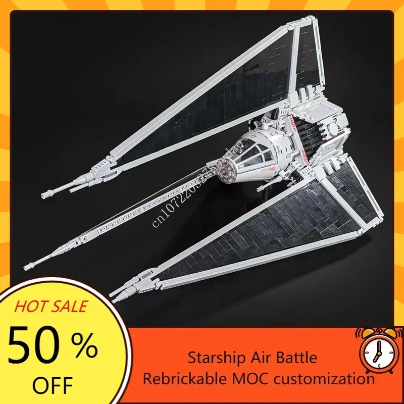 1487ks MOC Space Battle TIE Phantom Super Fighter Model Building Blocks Technológia tehly DIY Creative Zhromaždenie Hračky pre deti Darčeky