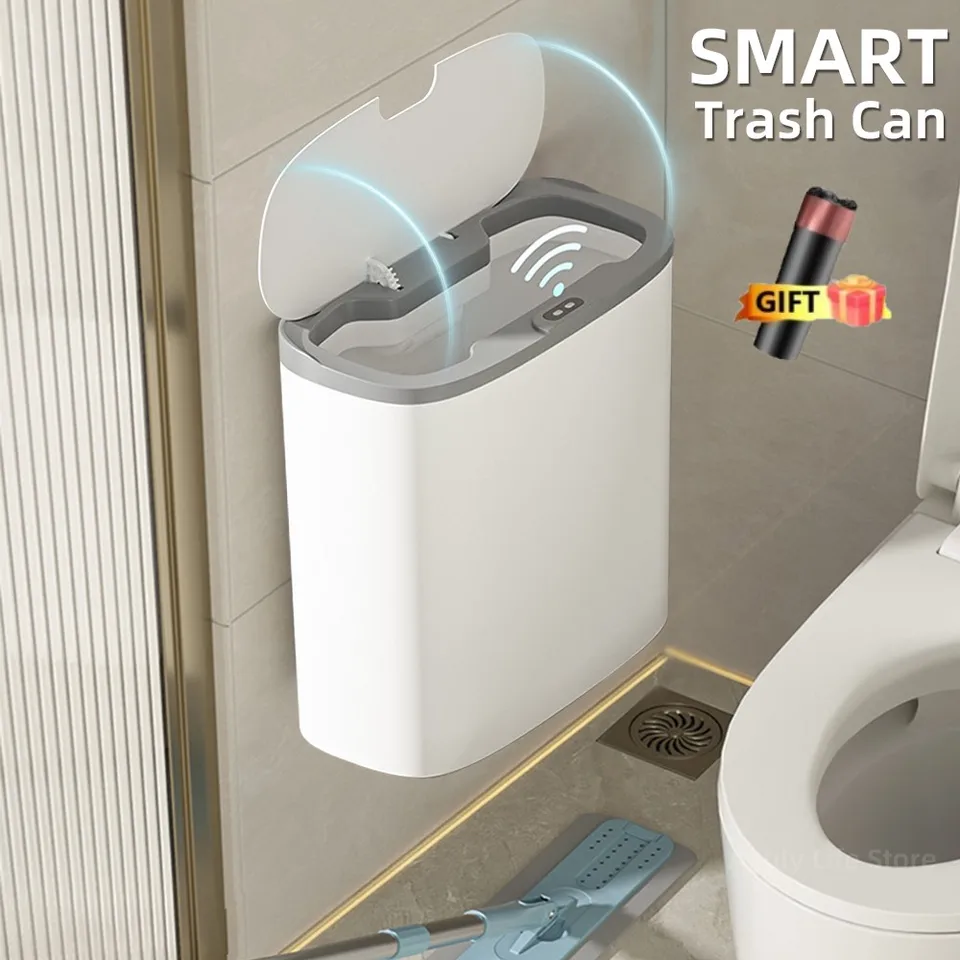 14L SMART SENSOR TRASH CAN WALLITOVANÉ AUTOMATICKÉ ZAPOJENÉ PADERBASKETOVÉHO VODNÉHOPLEPLY PRACOVNÉ PASTROBNÉ PADER PAPE