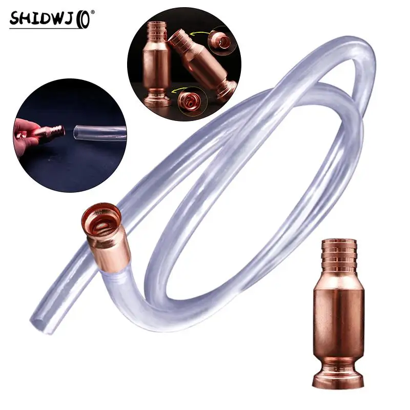 15/19 mm medený sifón výplň Rovná ruka Ruka čerpacie olejové potrubie SIPHON CONGEKTOR Benzínová palivová voda Shaker SIPHON HODES