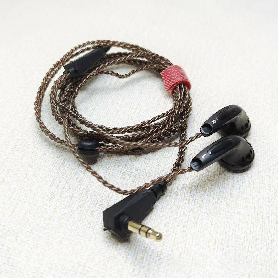 15,4 mm jednotka 64OHM DIY MX500 MMCX Plug Classic káblové slúchadlá ploché hlavy MMCX Uznaky Nízkofrekvenčné vyvážené slúchadlá