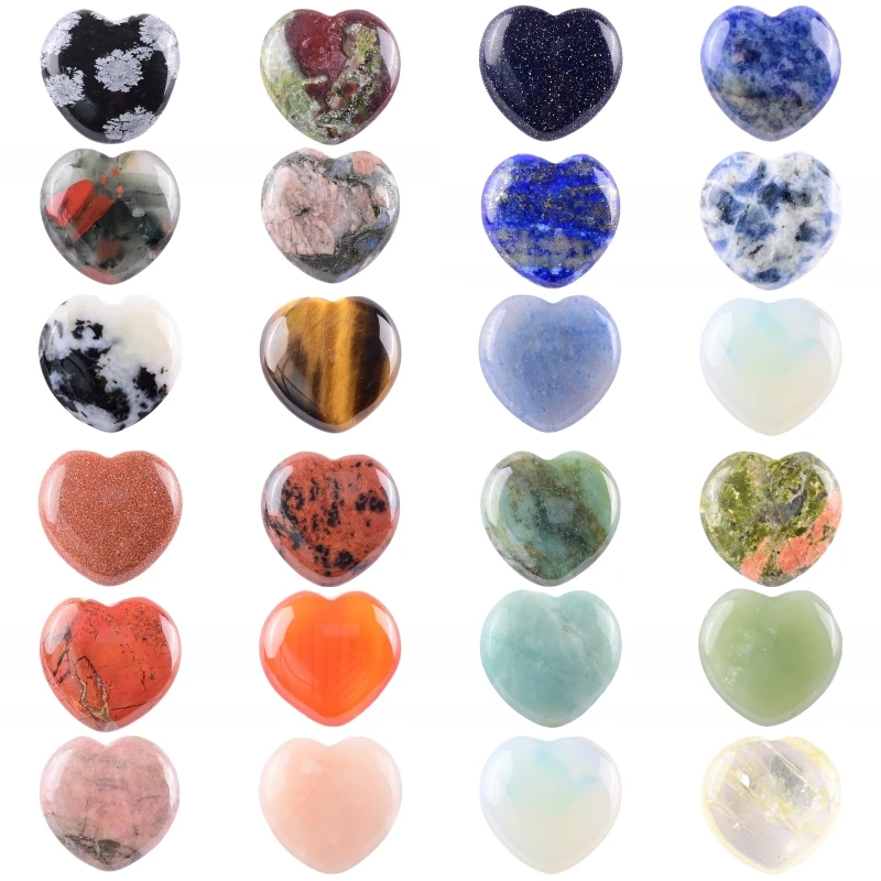 15-40 mm prírodný kamenný drahokam Diy klenot klenotníctvo ornament Ornament Crystal Opal Green Aventurín lapis lazuli remeslá unisex štýl