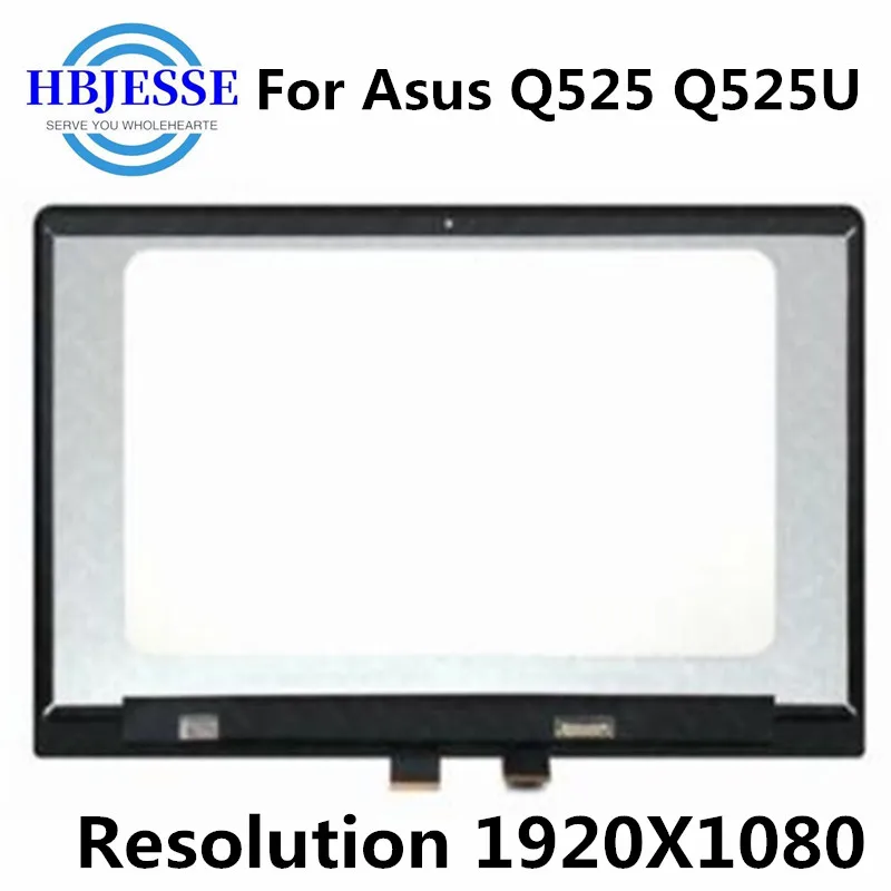 15,6 '' palcový FHD náhrada za ASUS Q525 Q525U Q525UA Q525UQ Q525UQK FHD LED LOD LCD LCD DISPLEPT DISPLOW PANEL DOTATNÉ Zostava skla Zostava skla