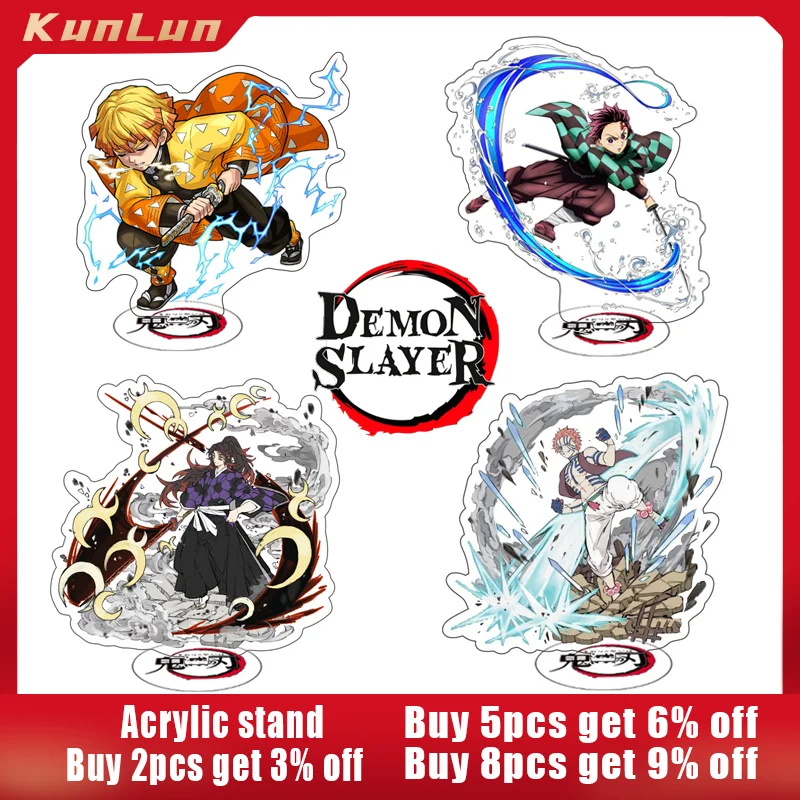 15 cm démon Slayer Battle Scene Acryl Stán Kamado Tanjirou postava akaza socha shinobu bábika zenitsu figur uzui ozdobné hračky