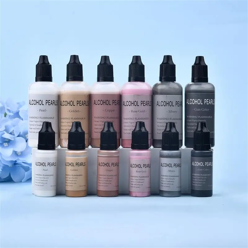 15 ml/60 ml kovové umenie Art Art Atrament Resin Pigment Difúzna tekutá živica farbivo pre DIY