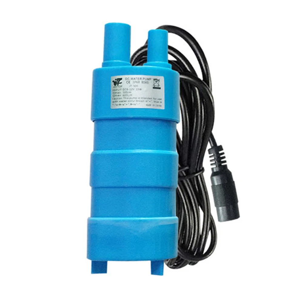 15 W DC 12V ponorné čerpadlo 5m/16,4 stôp ponorné vysokohorské čerpadlo čerpadlo bez kefy motora rezistentného na opotrebenie keramického hriadeľa pre karavanu karavanu