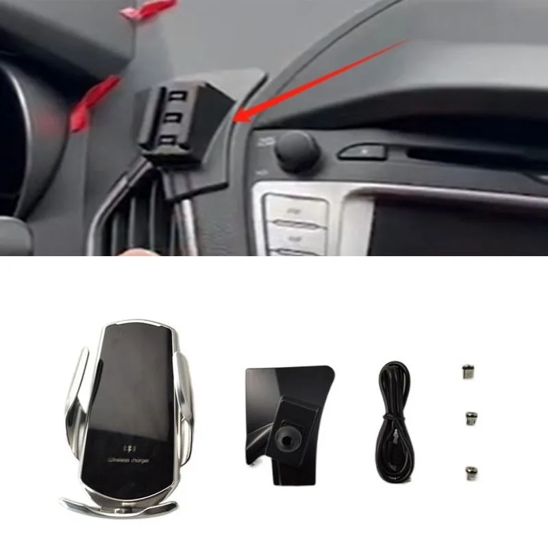 15 W rýchle nabíjanie bezdrôtovej nabíjačky automobilu Držiak telefónu