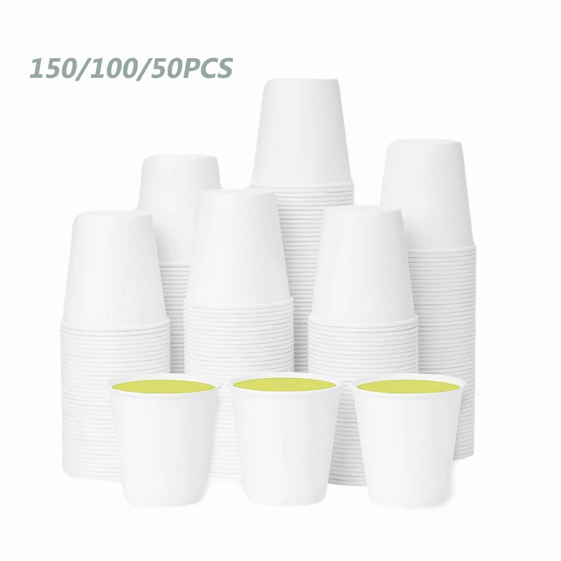 150/100/50pcsdisposidible Malé papierové šálky supermarket PartyOffice Coffee nápoj Candy Hotel Mini ústa