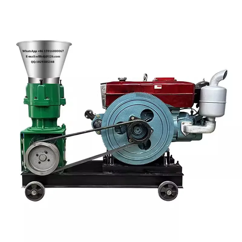 150-300 kg/h nafta naftového stroja na výrobu výrobkov stroja Feed Pelleta Forming Machine Kuracie mäso, kačica a hus
