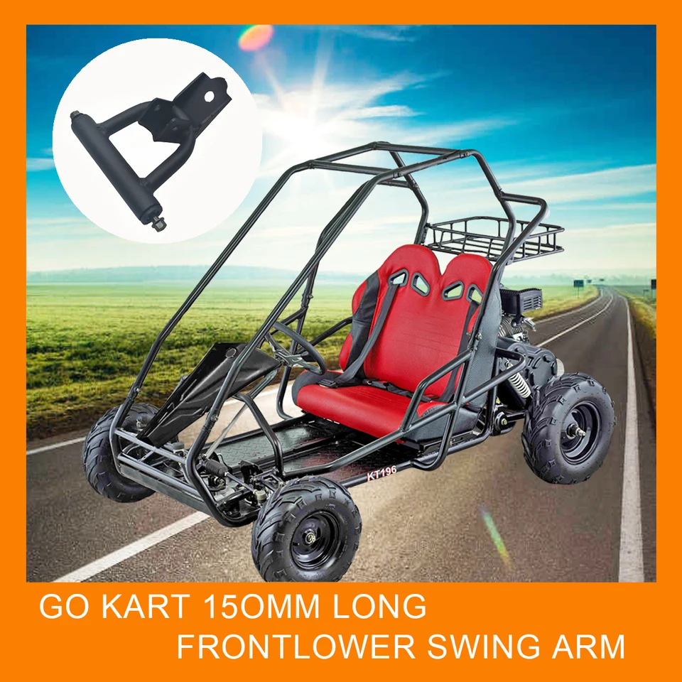 150 mm dlhá predná časť dolného hojdacieho ramena doľava alebo pravá bočná rameno pre Coleman KT196 Go Kart