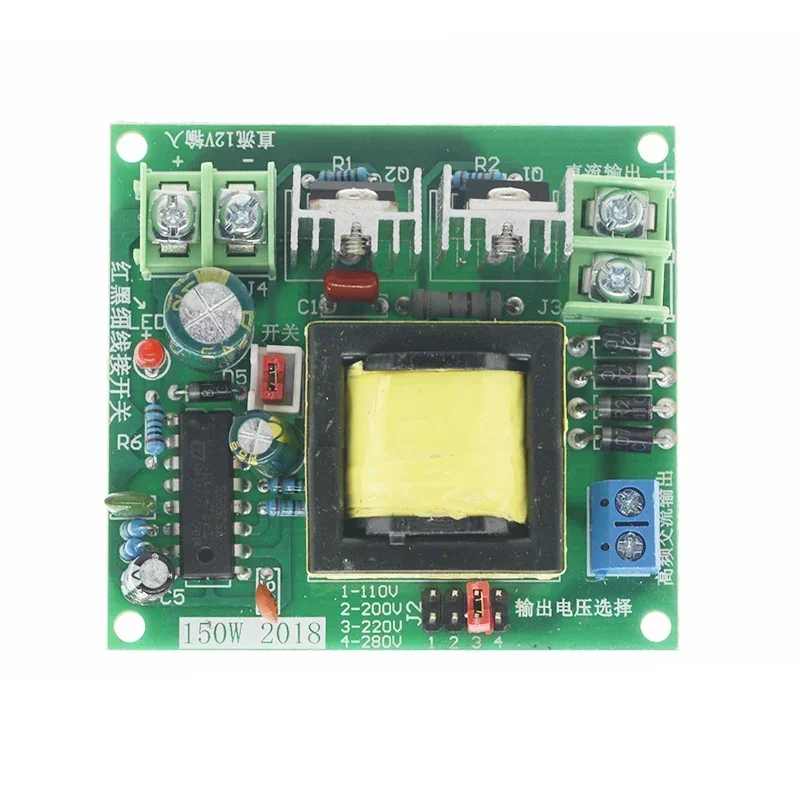 150 W DC-AC Prevodník Booster Modul 12V až 110V 200 V 220V 280V 150W Transformátor zosilňovača meniča