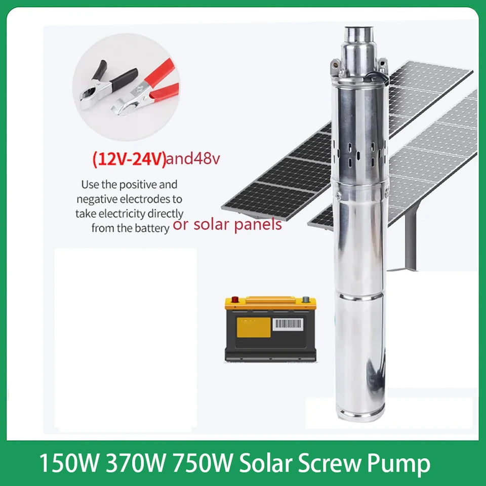 150 W Solar DC12V Hlboké čerpadlo maximálny prietok 2000 l/h Solárne čerpadlo bez kefy Max.