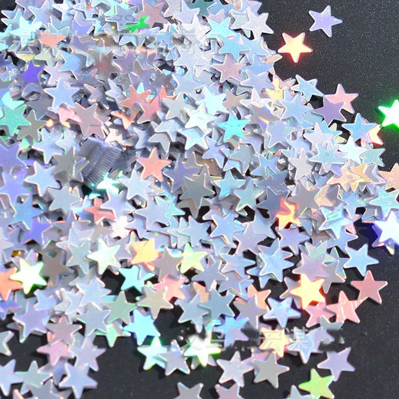 15g Iridescent Sparkle Star Glitter Confetti 6 mm zlato pre nový rok konfetový stôl Stolové rozptyl vianočné dekorácie DIY Supplier