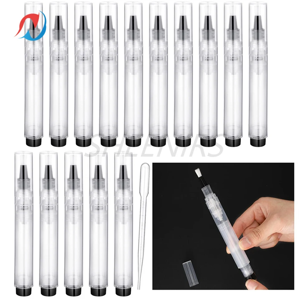 15ks 6 ml plnivovateľné nákupné pero s kefou nábytkom Pen Presss Wall Maľba Supplies Skrint farbu pre opravu dreva na stene drevo