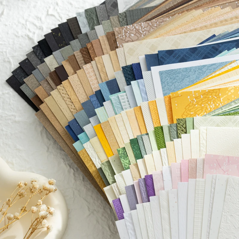 15ks A5 Vintage textúrovaný papierový scrapbooking Dodávky DIY Junk Journal Planner Collage Paper Pozadie ozdobte hodvábny papier