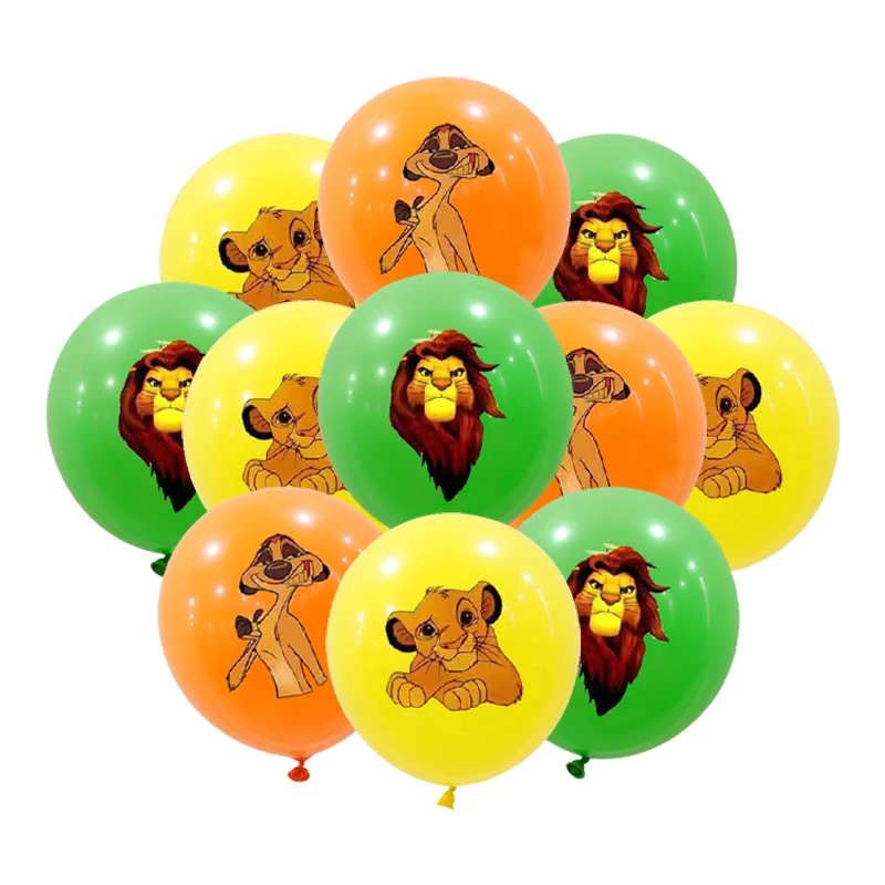 15ks levové balóny 12 palcov Kion strážne zvieratá Latex Ballons Kinged Simba Pet Zoo všetko najlepšie k narodeninám Decor Detská hračka
