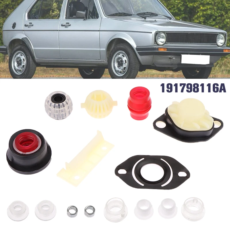 15pc/set pre golf MK1 17 MK2 1G MK3 1H Rabbit Caribe Citi Golf Golf Front Manual Prevodovník Linkage Linkage Shift Lever Súprava