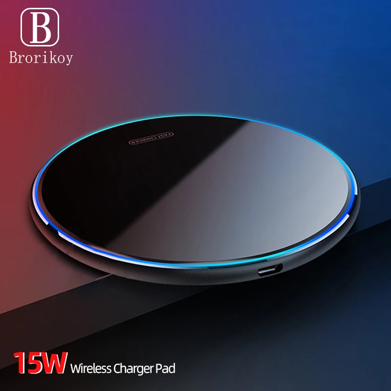 15W Universal Wireless nabíjačka pre iPhone 14 13 12 11 Promax Fast Wireless Stand pre nabíjaciu podložku Samsung Xiaomi Huawei
