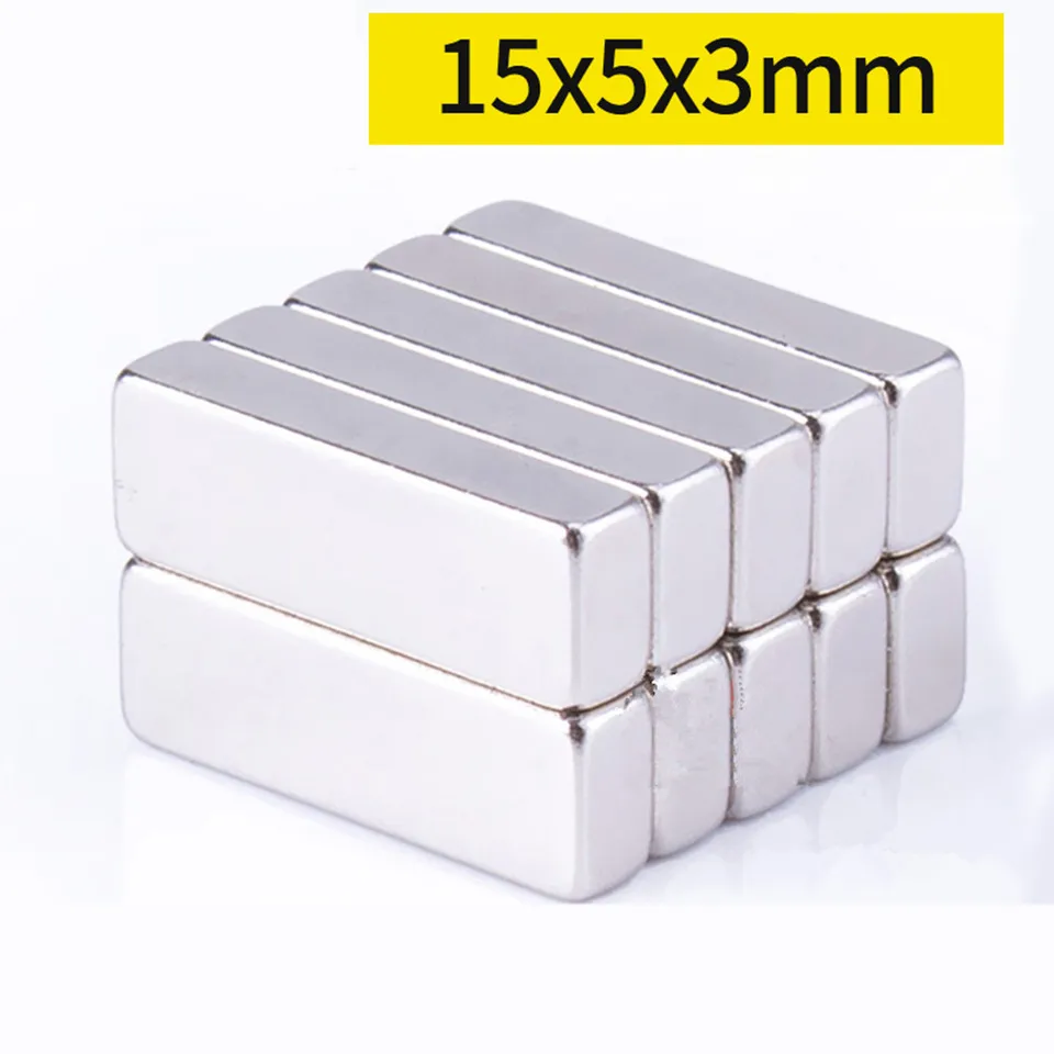 15x5x3mm super silné neodymiové magnety 15 mm5mmx3mm chladničky Magnet N35 Magnety Permanentný magnetický imánový disk