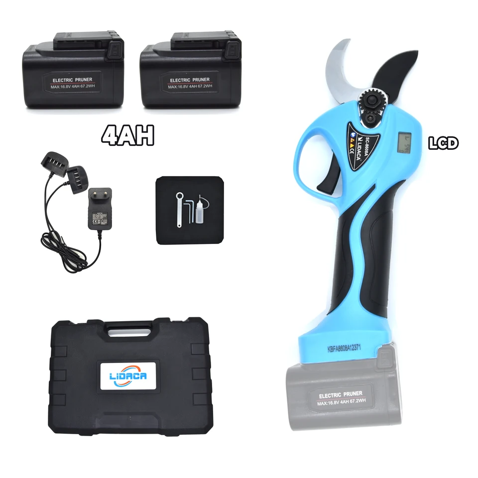 16.8 V bezdrôtový prerezanie lítium-iónového prerezávania šmykového šmyku Efektívne nožnice Bonsai Electric Tree Branches Záhradné náradie Elektrické SC-8608