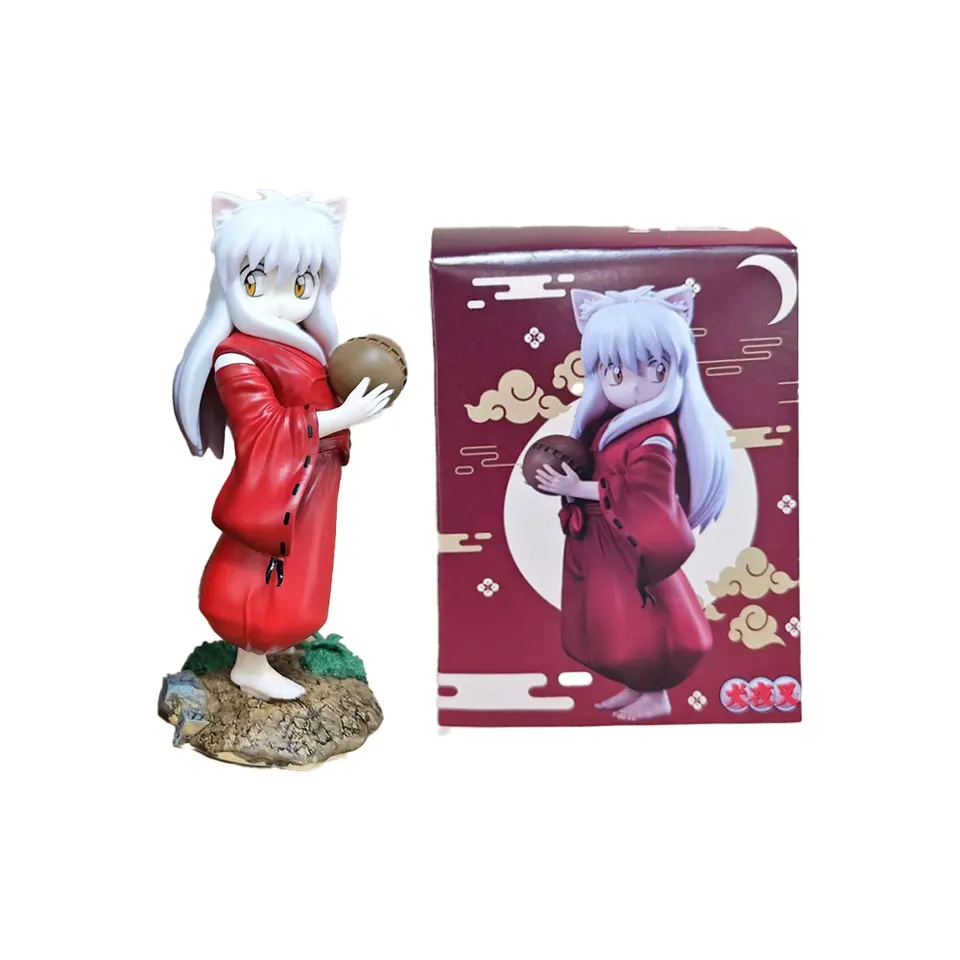 16 cm anime Inuyasha postava stojaca animácia modela hračiek Darčeková kolekcia dekoratívne ozdoby PVC