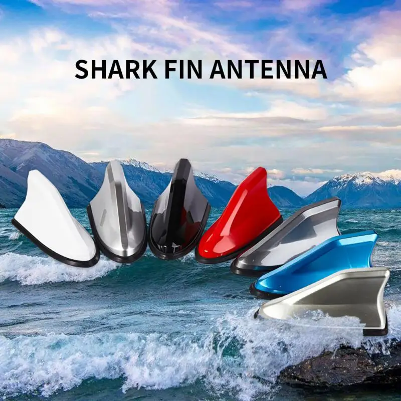 16 cm Univerzálne uhlíkové vlákno vzhľad vozidla Strecha Top Mount Mount Aerial Aerial Anténa Topper Auto rádio AM FM anténny zosilňovač signálu