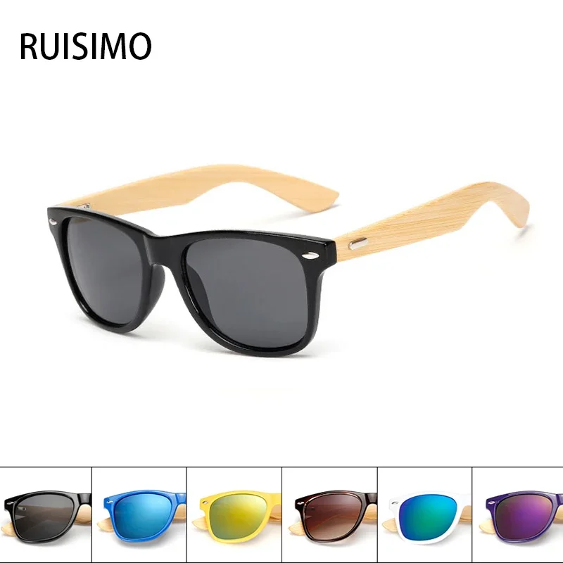 16 farieb bambusové slnečné okuliare Muži Drevené slnečné okuliare Ženy Značka Dizajnér zrkadlo Originálne drevené slnečné okuliare retro de sol Masculino