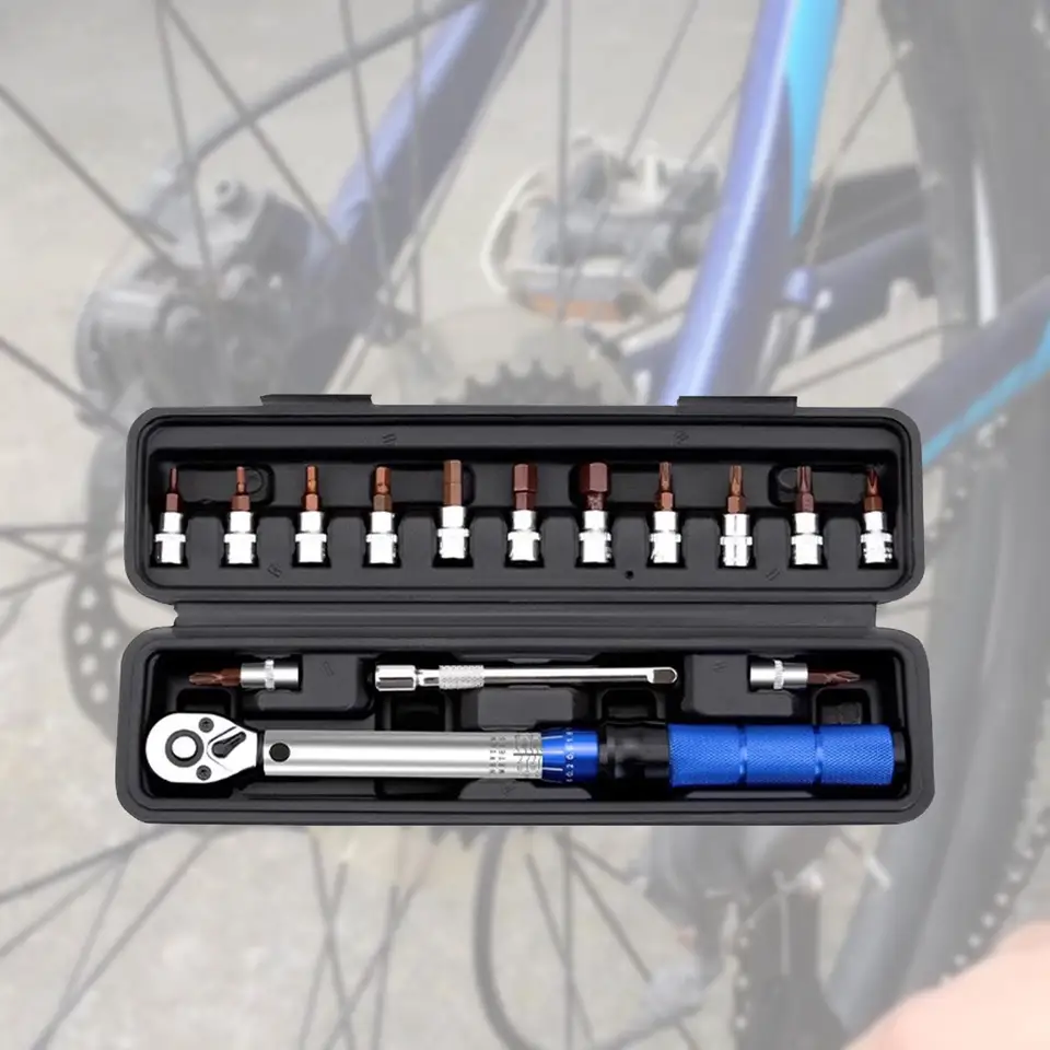 16 kusov 1/4 '' Bike Torque Wrench Kit Kit robustná ergonomická rukoväť ruky ruky