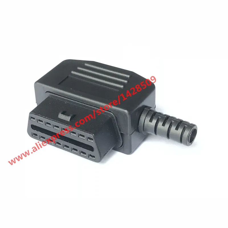 16 PIN Automotive OBD2 OBDII Ženský konektor automatický OBD Test Diagnostická zástrčka