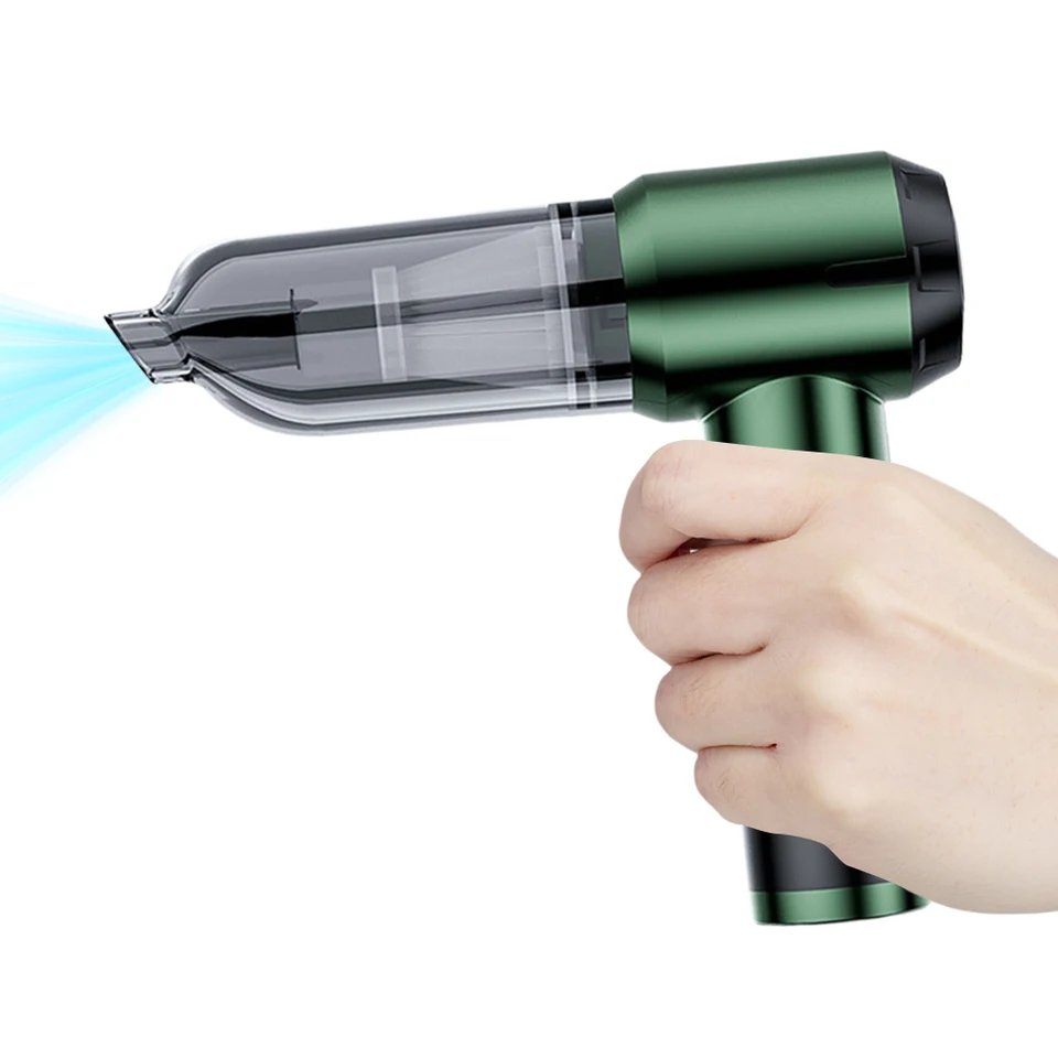 16000PA bezdrôtový vreckový vysávač Dual Používa USB Nabíjateľné vzduchové prach