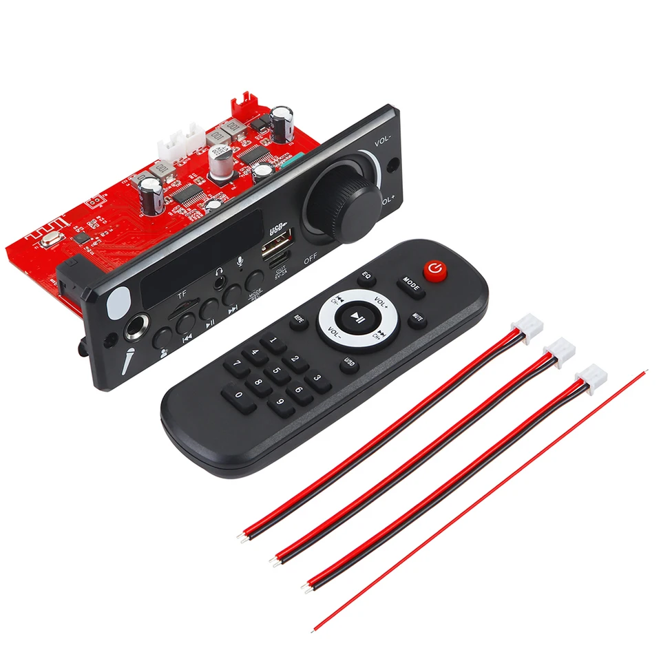 160W zosilňovača Bluetooth MP3 Decoder Board MP3 Hudobný prehrávač DC 8V-24V FM Radio Modul Mic Record MP3 prehrávač Audio prijímač doska