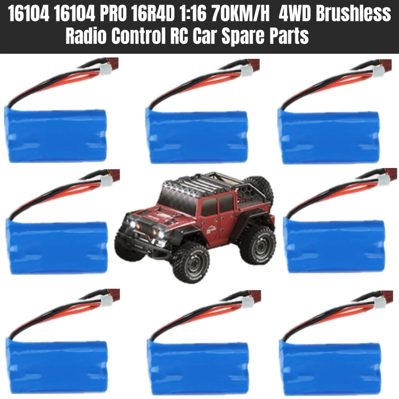 16104 16104 PRO 16R4D 1:16 70 km/h vysokorýchlostná rýchlosť 4WD Brushless Crawler Radio Radio Control RC Náhradné diely 7,4V 2000 mAh batéria