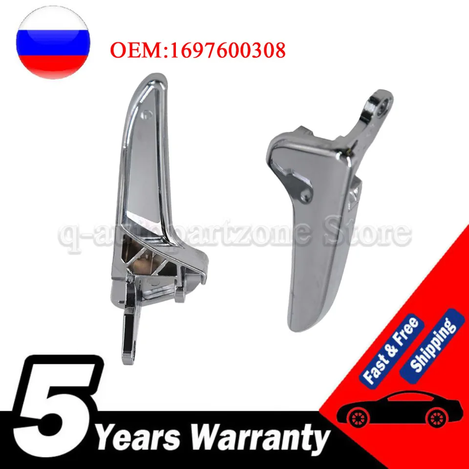 1697600961 1697600408 pre Mercedes Benz AB triedy W169 W245 2008-2012 Automobil Zavo a pravé vnútorné rukoväte dverí Chrome Plate 1697600308