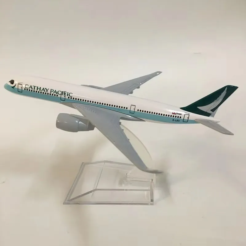 16cm Air Cathay Pacific Airlines Airbus A350 Lietadlo Model 1: 400 Stupnica 350 zliatiny Model kovového lietadla Detský vianočný darček