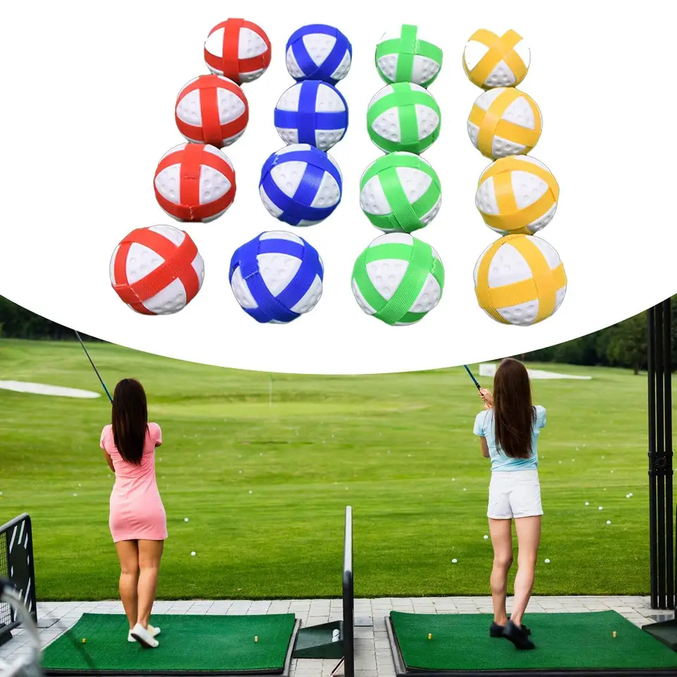 16ks golfové lepkavé loptičky a slučky lopty ľahké vnútorné vonkajšie párty hry Games Apressory Sport Balls Toy