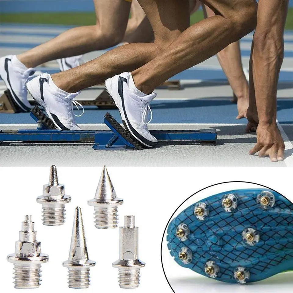 16ks, ktoré sú odolné voči opotrebovaniu tvrdé oceľové topánky Track Field Field Shoes Shopes Sprinting Cross Country Track Hroty