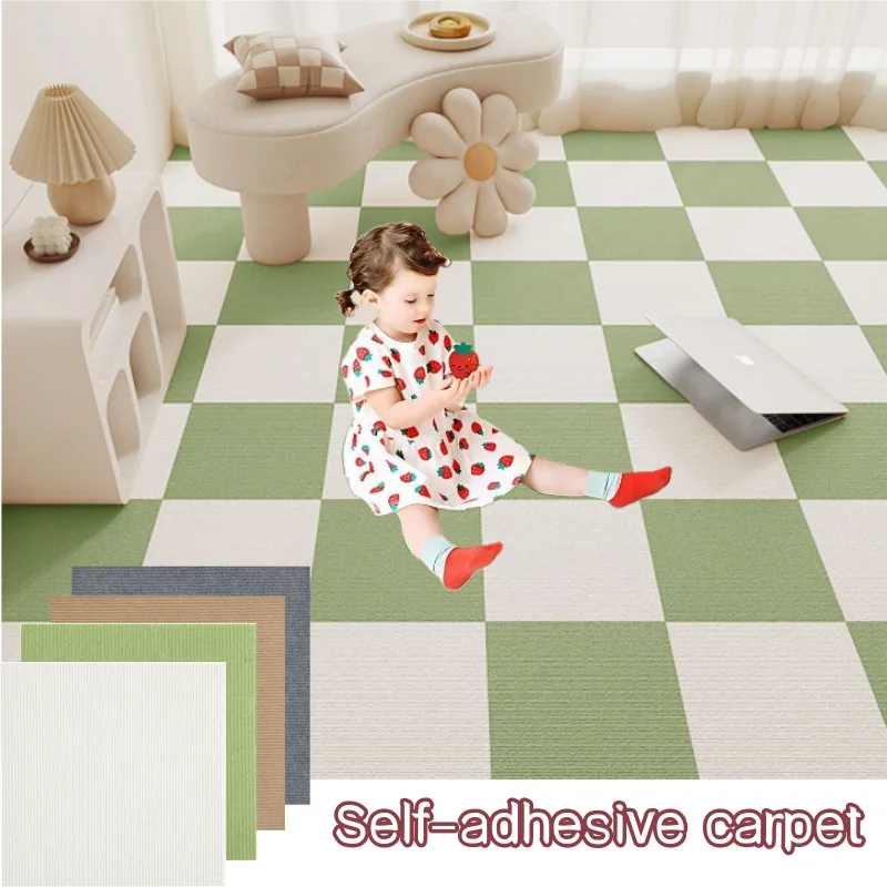 16ks Self-útulné podlahové koberce Matky Square 30x30cm Odnímateľné nálepky pre domácich zariadení Domáce nábytok pre nástenné dlaždice chodba Indoor