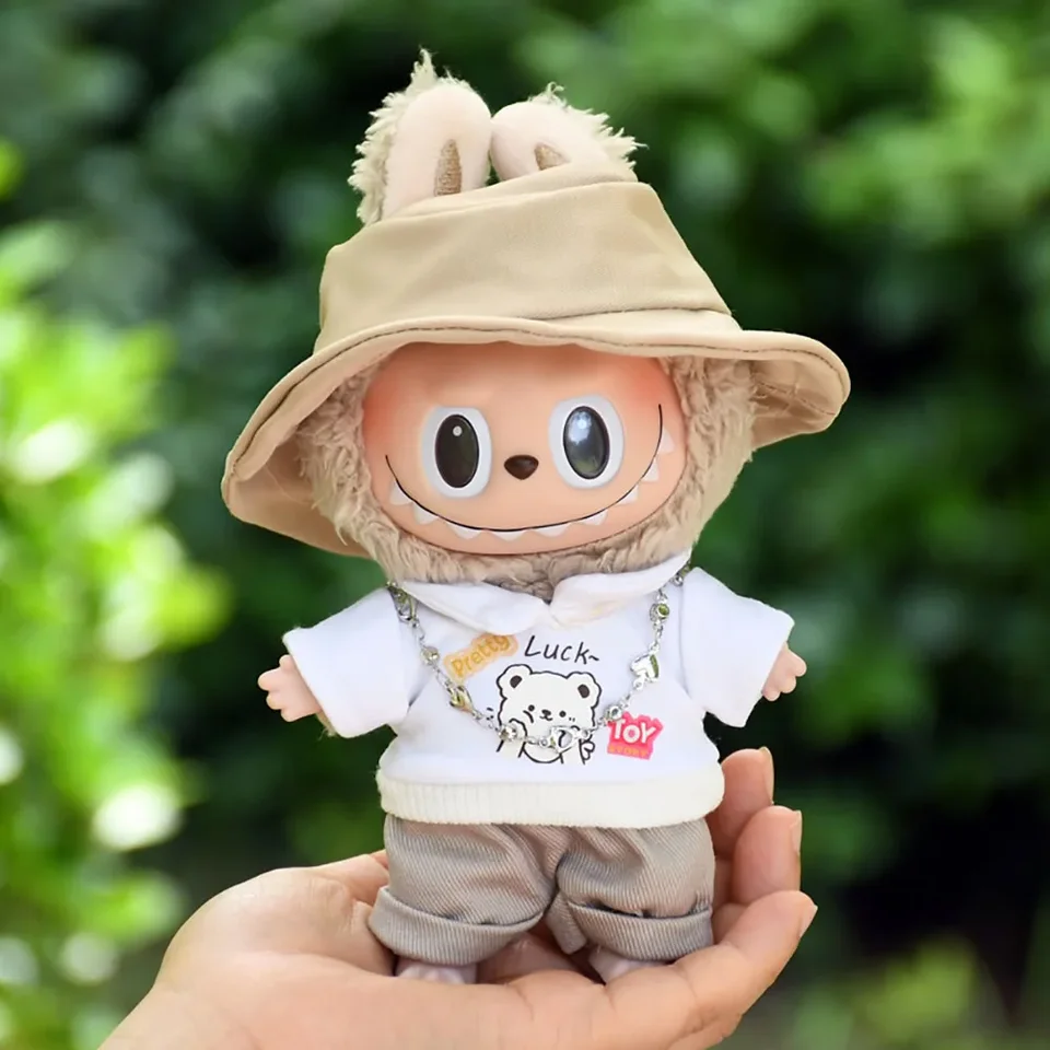 17 cm roztomilé mini plyšové oblečenie pre oblečenie pre Kóreu KPOP EXO LABUBU IDOL DOLS TRENDY