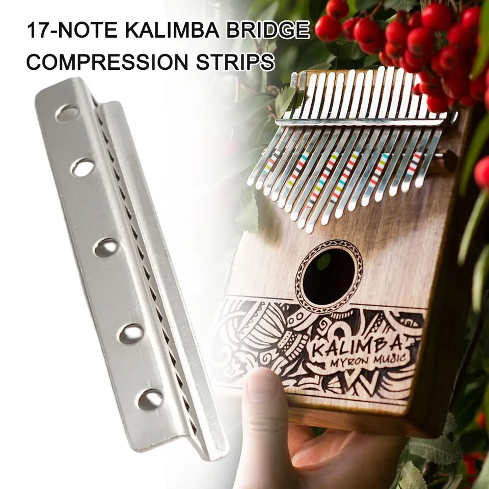 17 Klávesov Kalimba Bridge Saddle Kov kov Kalimba Zostava Most most Rustproof DIY náhradné diely palcové klavírne doplnky