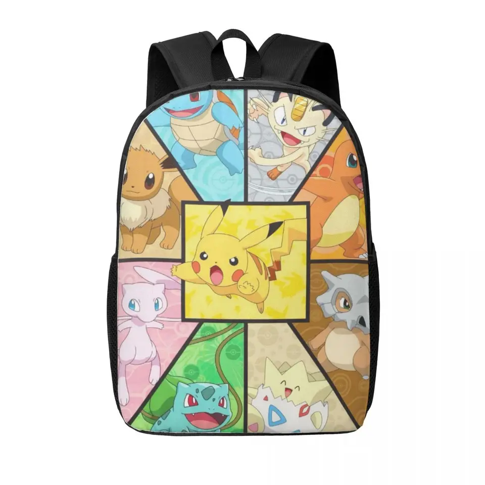 17 -palcový študentský batoh Pokemon - Pohodlný a praktický batoh pre každodenné použitie, školu a cestovanie