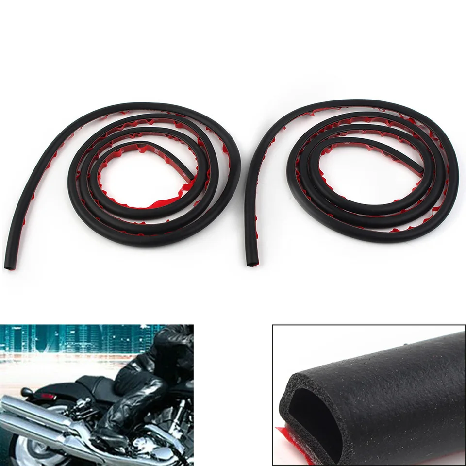 170 cm motocyklové gumové tesnenia tesnenia 2ks pre Harley Touring Saddlebag viečka Gaskets Gaskets počasie