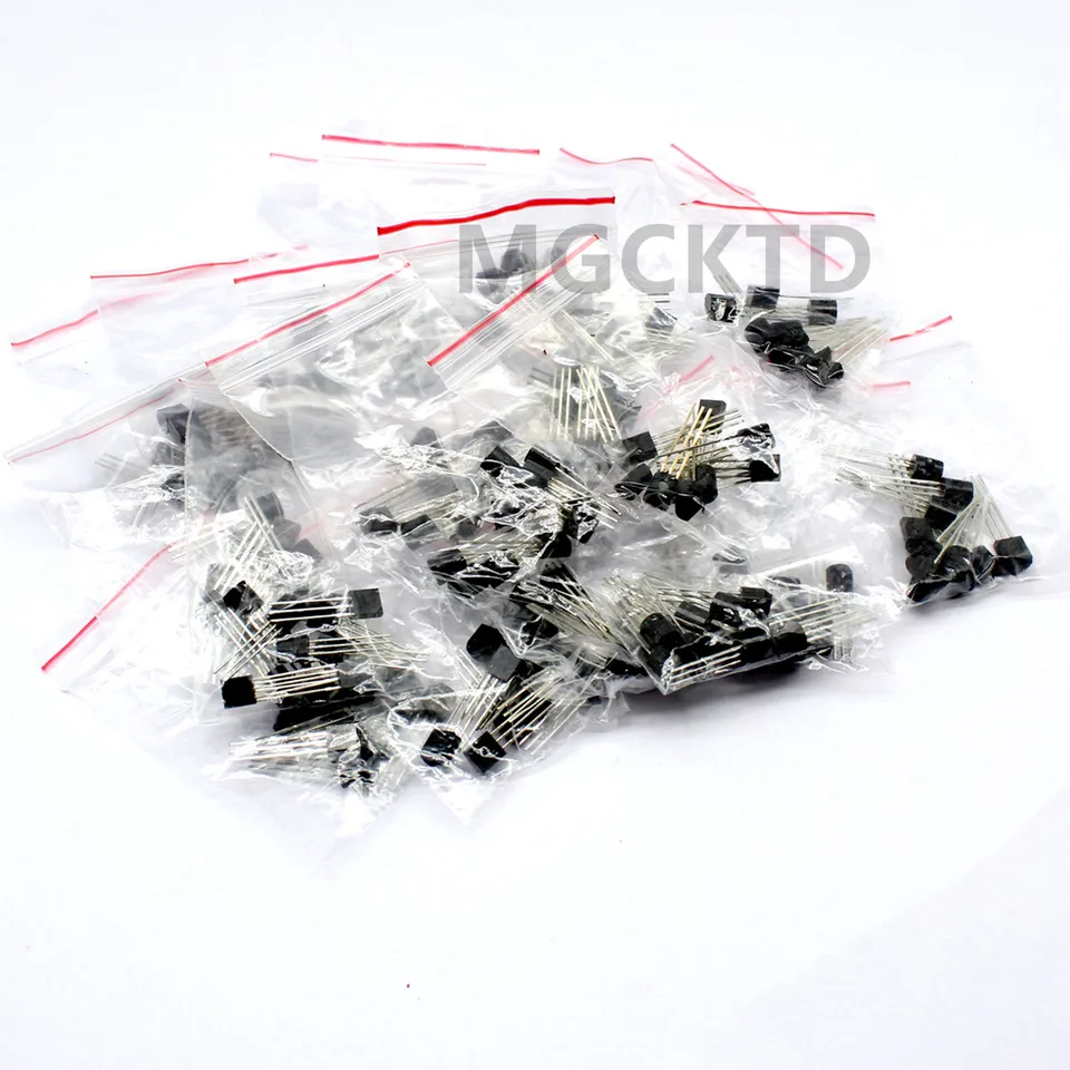 170ks/set 2N5551 S8550 A42 S9018 A92 A733 A1015 S9013 C945 S8050 2N5401 2N3906 C1815 S9015 S9014 2N3904 S9012 Vzorky súpravy