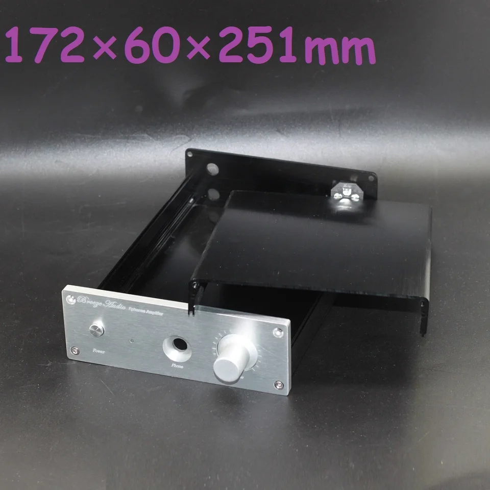 172x60x251mm slúchadlá zosilňovač zadná trieda DIY eloxizovaná hliníková škrupina Audio PSU predzosilňovač zosilňovača podvozok vyvážená HI ENd Box