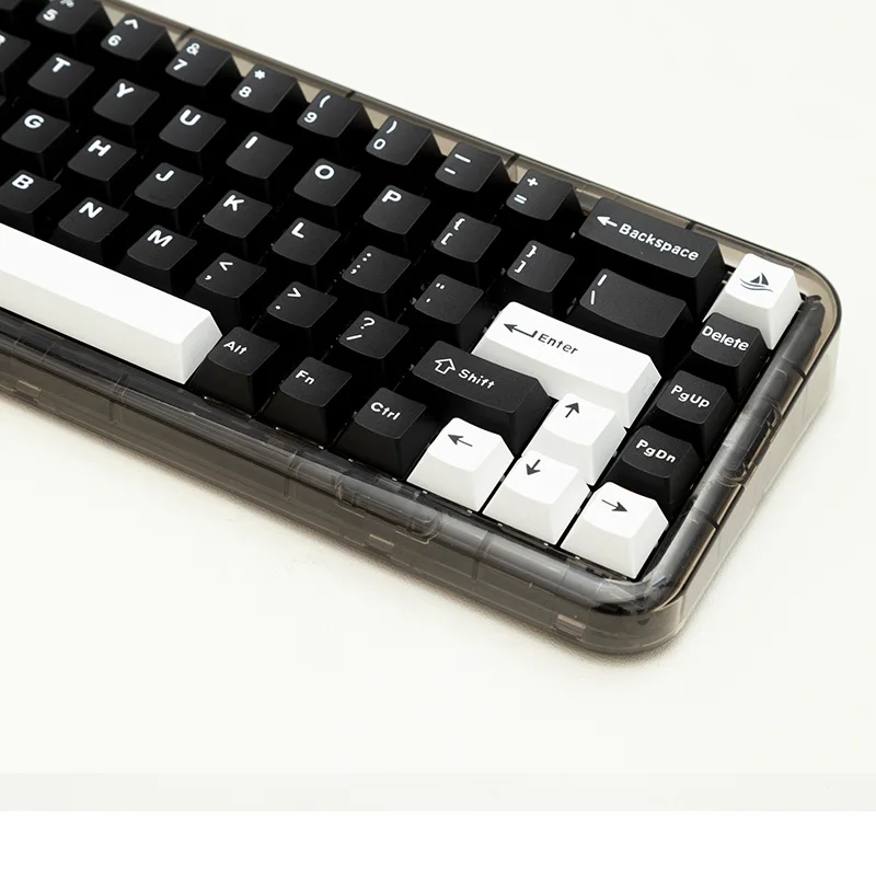 173 klávesov Black White MX Keycap Cherry Profil Double Shot Shot Custom ABS Keycap pre prepínač MX s ISO Enter 6.25U 7U Space Bar