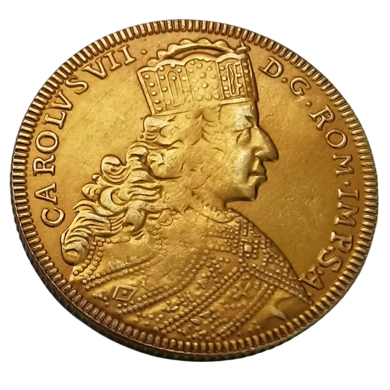 1742 Bezplatné cisárske mesto Nurnberg (nemecké štáty) 1 Ducat Gold Copy Coin