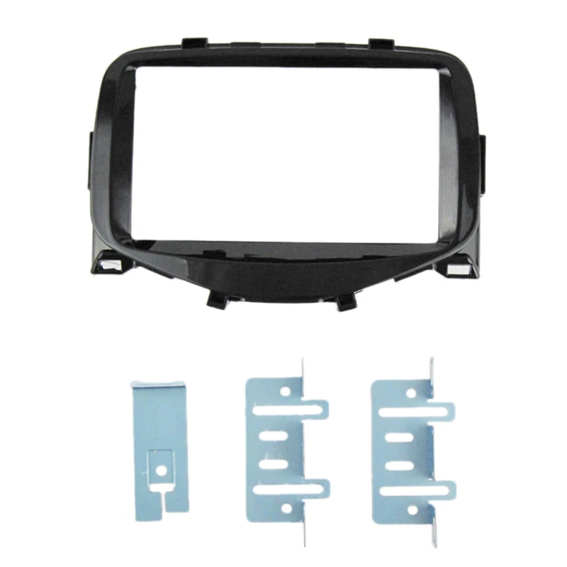 178 x 102 mm dvojité din Car Radio Stereo DVD Fascia Panel Rám GPS Rám pre rok 2014+ Toyota Aygo, Peugeot 108, Citroen C1 Dash Kit