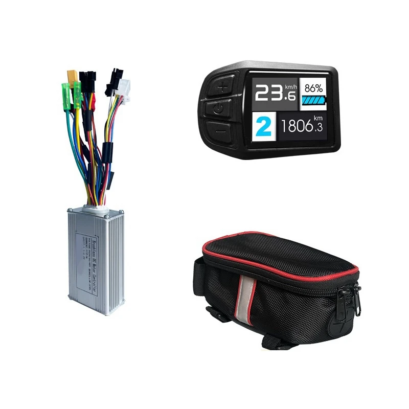 17A Tri-režim Controller Set 36V 48V 350W pre súpravu pre konverziu motora pre elektrický bicykel s rozchodom displeja UKC3
